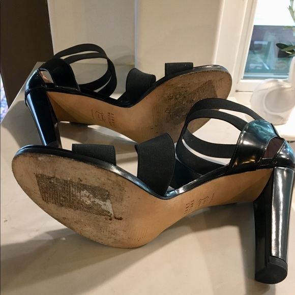 Stuart Weitzman Expel Black Elastic Patent 9.5 - Picture 4 of 6